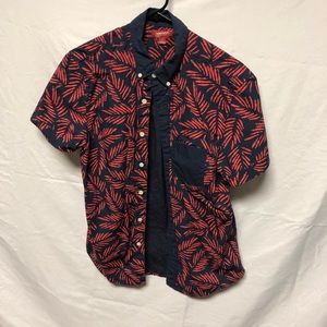 Tropical Short Sleeve Button Down